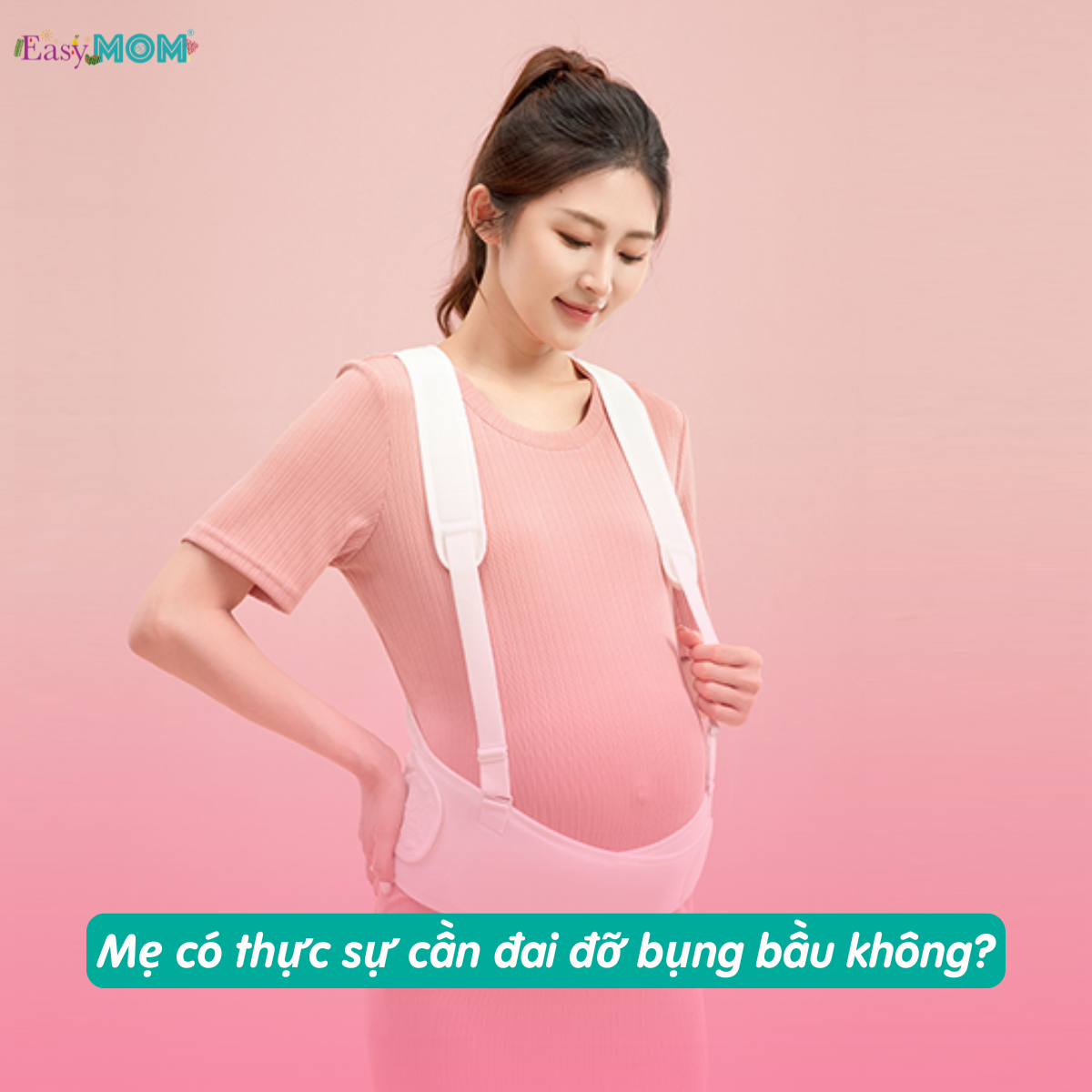 Đai đỡ bụng bầu là giải pháp được nhiều mẹ lựa chọn để giảm áp lực vùng lưng – hông khi thai kỳ bước vào giai đoạn nặng nề hơn.