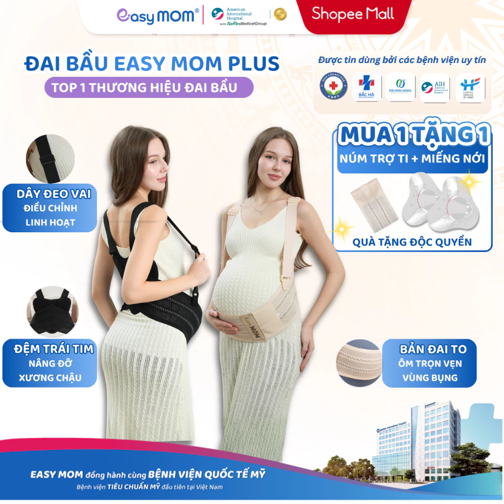 Đai nâng đỡ bụng bầu Easy MOM - Ảnh 6