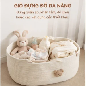 Nôi Ngủ Xách Tay 9IN1 Easy MOM – Thiết kế đa năng, chất liệu cotton mềm mại, đồng hành cùng bé từ những tháng đầu đời.
